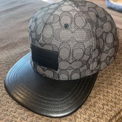 Coach Signature Flat Brim Hat
