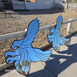 Large decor mirr eagles