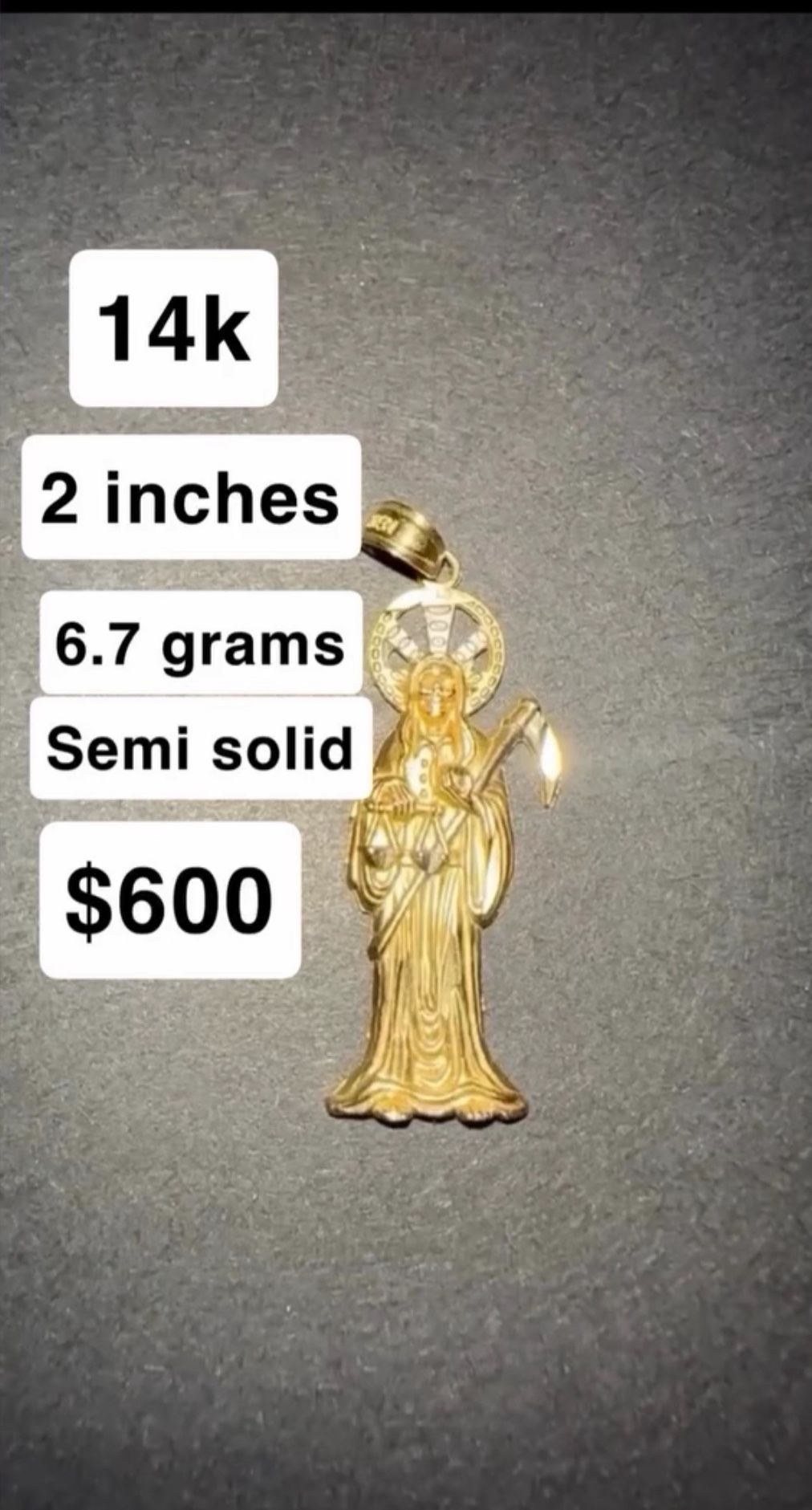 Santa Muerte Pendant