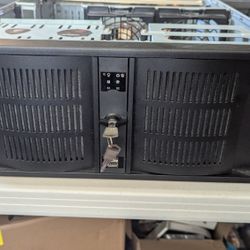 4U Rackmount case modified with extra parts