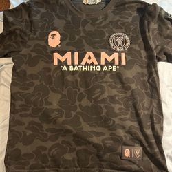 Bape X Inter Miami CF Shirt Size M