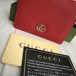 Red Gucci Wallet 