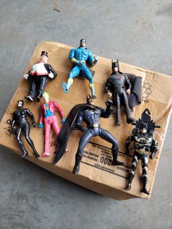Vintage Batman action figures
