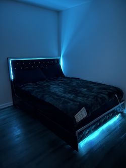 Queen Bedframe - comes with nightstand sold separately - best offer