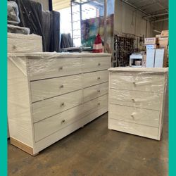 Dresser set/ Eight drawers dresser and nightstand
