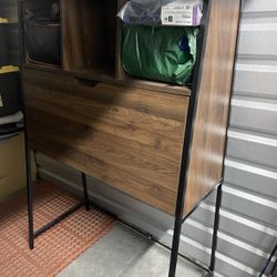 Cabinet Desk Shelf With Outlets And USB Inside