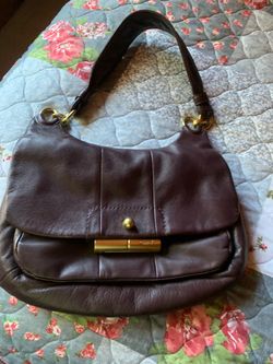 Coach Leather Purple Purse
