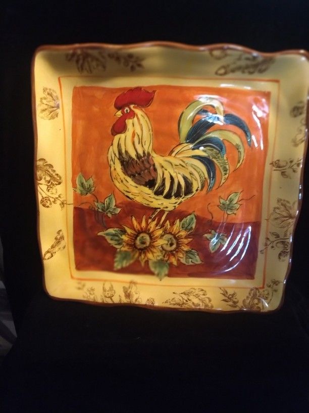Rooster Plate
