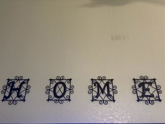 Metal HOME Wall Decor Sign Set