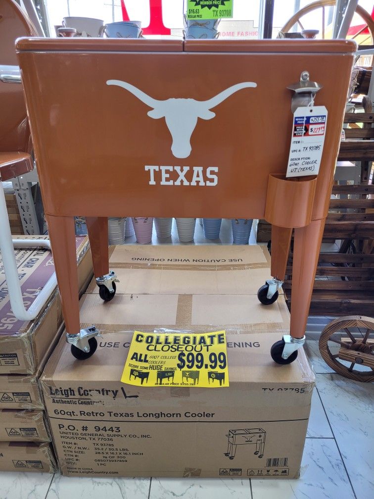 UT University Of Texas Longhorns Cooler