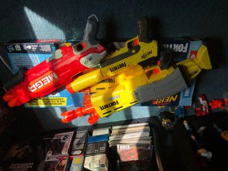 Fortnight guns and nerf mega