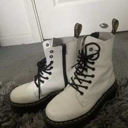White Platform Doc Martens