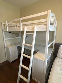 Kids Loft Bed with Desk