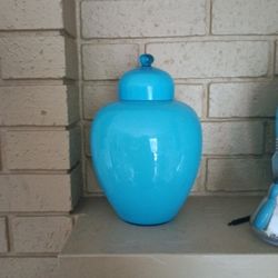 Blue Glass Urn