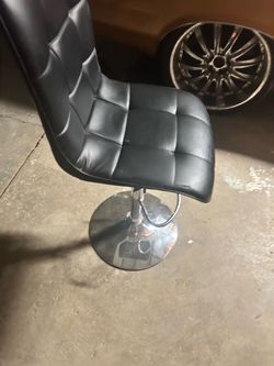 Leather adjustable barstools