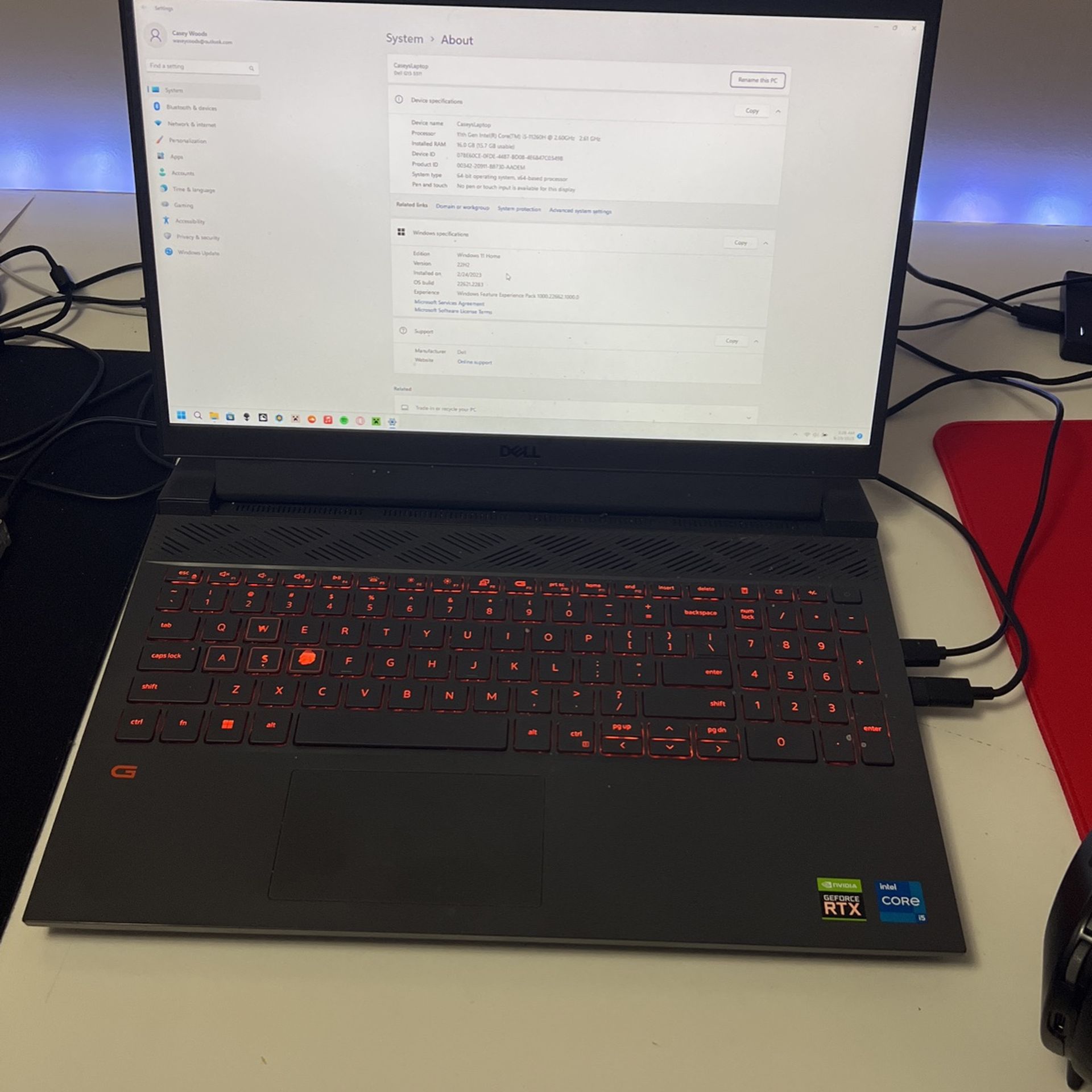 Dell G15 5511 Gaming laptop