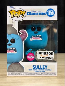 Funko Pop! Vinyl: Disney Pixar Monster Inc - Sulley #1156 - Amazon Exclusive- Flocked