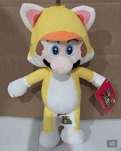Super Mario Yellow Cat Costume 12inch Plush