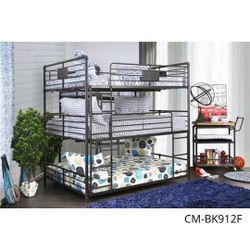 Full Triple Bunk Bed