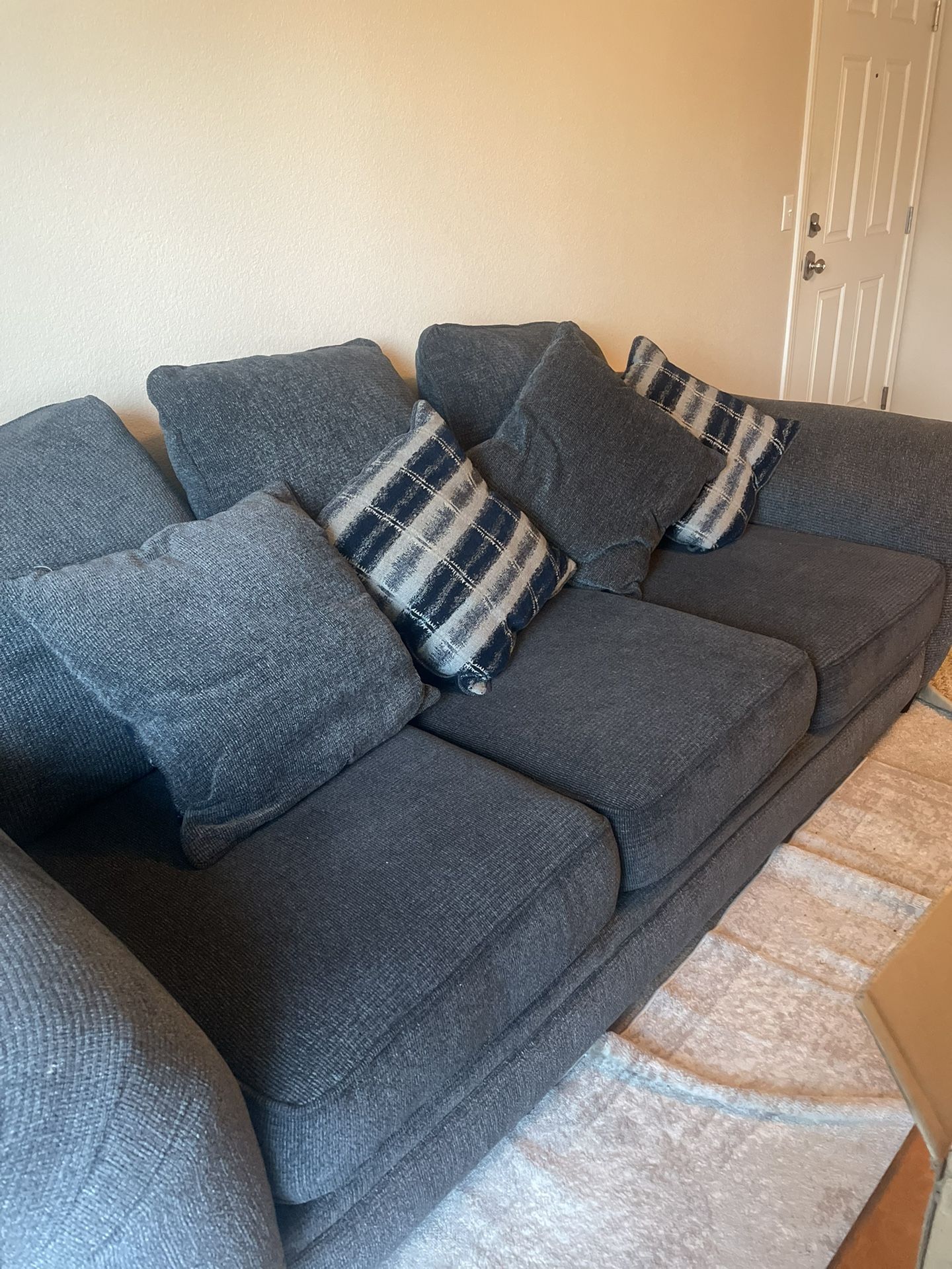 DEEP LOUNGE SOFA COUCH COMFORT WITH DETACHABLE SEAT CUSHIONS 