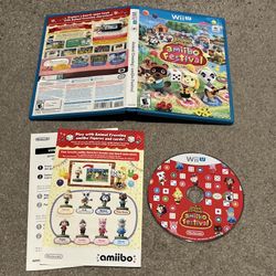 Animal Crossing: Amiibo Festival (Nintendo Wii U, 2015) Complete CIB