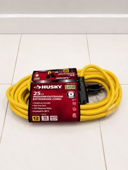 Husky 25 Ft. 12-Gauge Heavy Duty Extension Cord | Like New