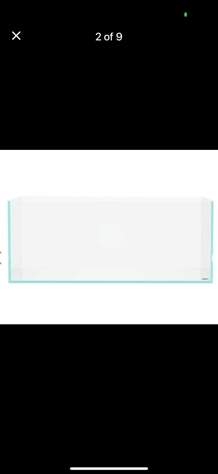 Lanedn 90S 39 Gal Rimless Low Iron Tank Aquarium w Landen EcoStarter Kit Box and Aervita CO2 diffuser