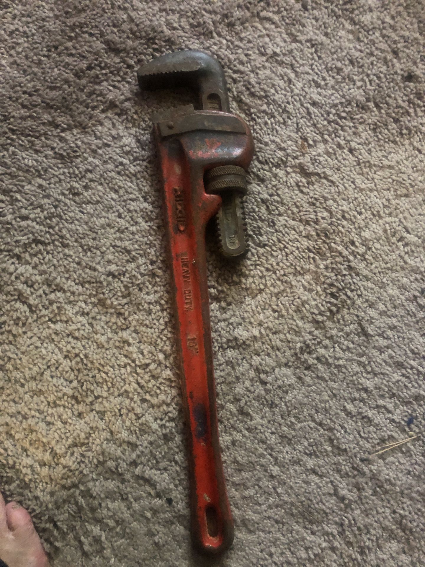Ridged 18 Inch Pipe Wrench