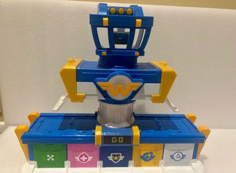 Super Wings Airport Adventures with  15 additional characters/vehicles/guy.