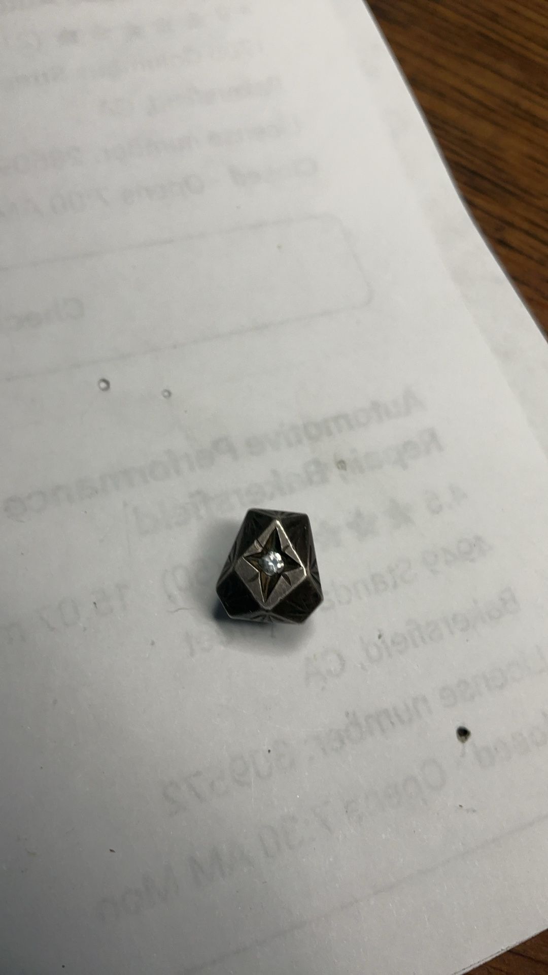 Sterling Hat Pin