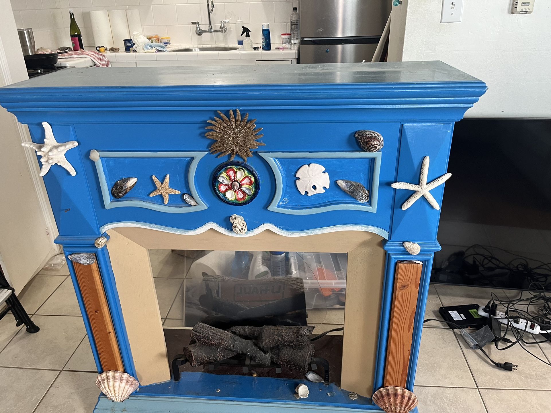 Fun working electric fireplace