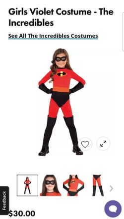 Girls Violet Costume