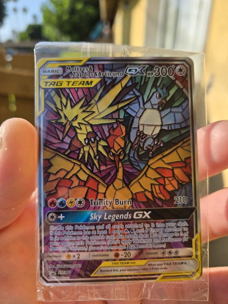 Moltres &Zapdos &Articuno  Gx Alt Art Pokémon Card 