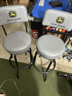 John Deere Swivel Garage Stool