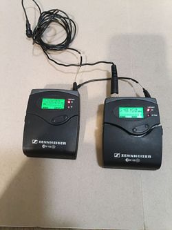 Sennheiser ew100g2 portable mic receiver with transmitter