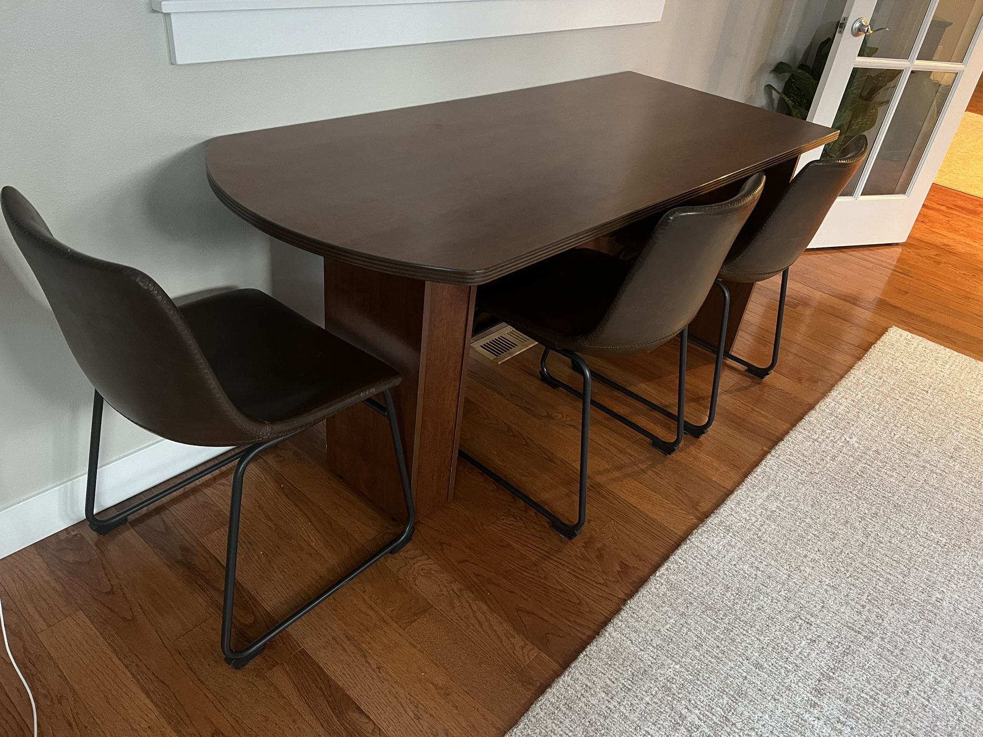 Office Table And 3 Chairs