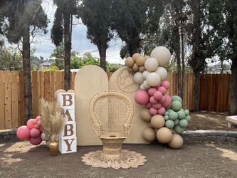 Backdrop and Balloons