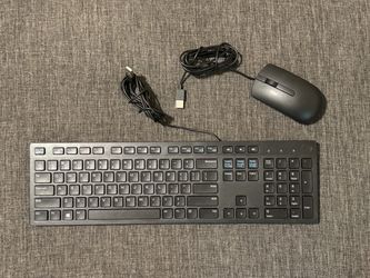 Wired Mouse + Keyboard  DELL Black