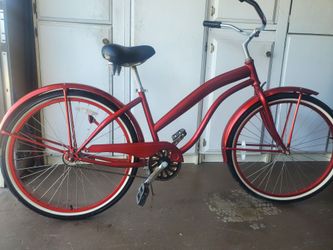 Beach cruiser bike