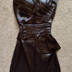 Short Formal Black Dress; Size Small