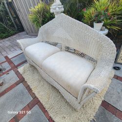 Two Wicker Couches