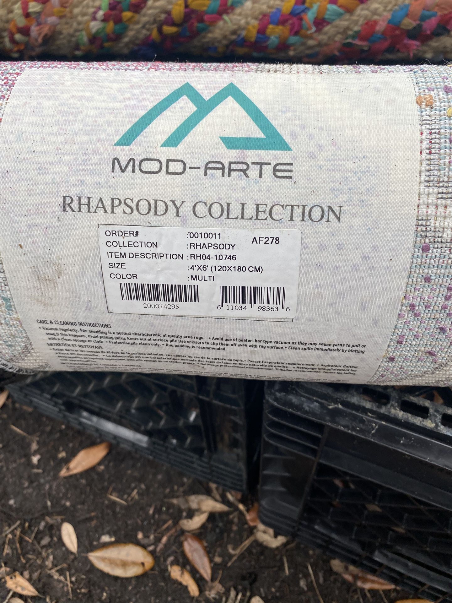 Mod-Arte Rhapsody Area Rug 4x6 - Modern Multicolor Design