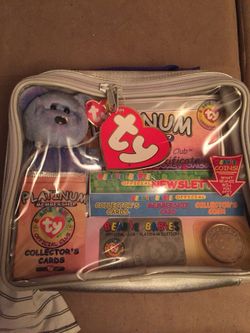 Rare ty beanie baby bear 1999 collectors club kit limited edtion