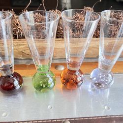 2 Sets Of 4 Circle Ware Shot Glasses Set 