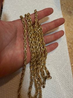 SOLID rope chain 14k