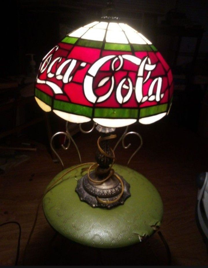 Vintage Coca Cola Lamp