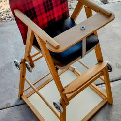 Vintage High Chair / Potty Trainer / Child Desk / All In One