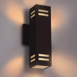 Up and Down Outdoor Wall Lights Fixture – ETL Listed, Aluminum Waterproof Wall Mount Square Design- Modern Exterior Lighting Outdoor Wall Sconce for P