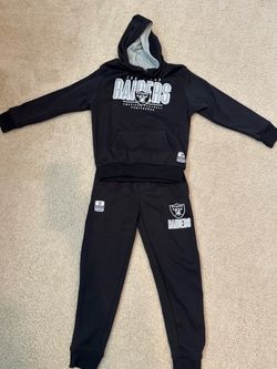 Kids Las Vegas Raiders sweat pants and Hoodie set