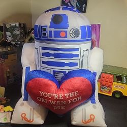 R2-D2 Large Star Wars Valentine's Day 20” Plush YOU'RE THE OBI-WAN FOR ME!
